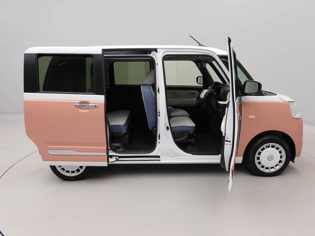 ムーヴキャンバスストライプスＧワンオーナー　衝突回避支援ブレーキ　車線逸脱警報　バックカメラ　両側電動スライドドア　キーフリー　プッシュスタート　ＬＥＤヘッドランプ　アイドリングストップ　エアバック　ＡＢＳ　ＣＶＴ　イモビライザー（愛知県）の中古車