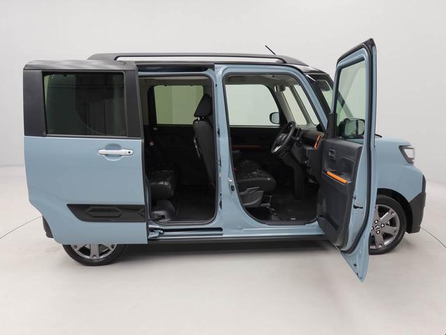 タントファンクロスターボワンオーナー　ターボ　衝突回避支援ブレーキ　車線逸脱警報　バックカメラ　両側電動スライドドア　キーフリー　プッシュスタート　ＬＥＤヘッドランプ　アイドリングストップ　エアバック　ＡＢＳ　ＣＶＴ（愛知県）の中古車