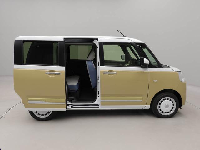 ムーヴキャンバスストライプスＧ衝突被害軽減ブレーキ　両側電動スライドドア　コーナーセンサー　ＬＥＤヘッドライト　保温機能付きドリンクホルダー　プッシュボタンスタート　電動格納ドアミラー　電動パーキングブレーキ　障害物センサー（愛知県）の中古車