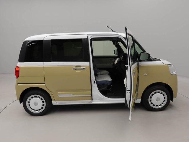 ムーヴキャンバスストライプスＧ衝突被害軽減ブレーキ　両側電動スライドドア　コーナーセンサー　ＬＥＤヘッドライト　保温機能付きドリンクホルダー　プッシュボタンスタート　電動格納ドアミラー　電動パーキングブレーキ　障害物センサー（愛知県）の中古車