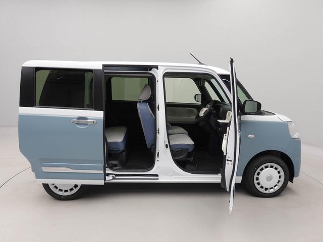 ムーヴキャンバスストライプスＧ衝突被害軽減ブレーキ　両側電動スライドドア　コーナーセンサー　ＬＥＤヘッドライト　保温機能付きドリンクホルダー　プッシュボタンスタート　電動格納ドアミラー　電動パーキングブレーキ　障害物センサー（愛知県）の中古車