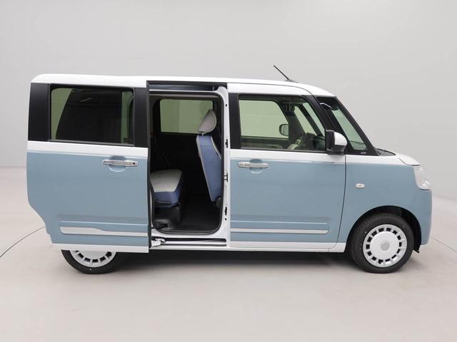 ムーヴキャンバスストライプスＧ衝突被害軽減ブレーキ　両側電動スライドドア　コーナーセンサー　ＬＥＤヘッドライト　保温機能付きドリンクホルダー　プッシュボタンスタート　電動格納ドアミラー　電動パーキングブレーキ　障害物センサー（愛知県）の中古車