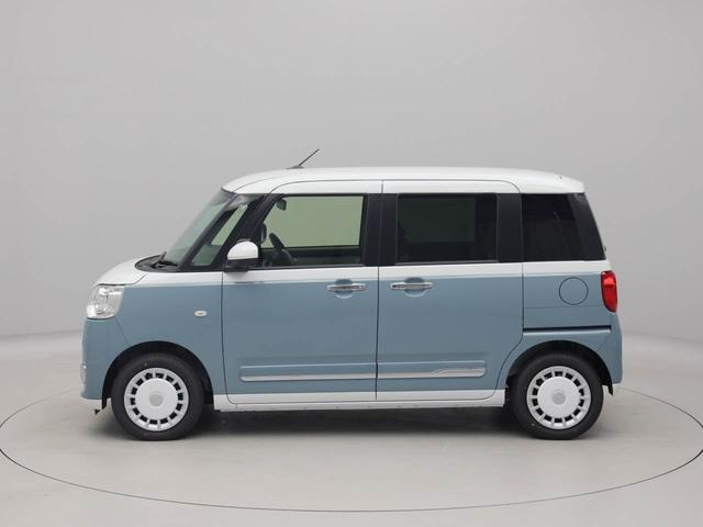 ムーヴキャンバスストライプスＧ衝突被害軽減ブレーキ　両側電動スライドドア　コーナーセンサー　ＬＥＤヘッドライト　保温機能付きドリンクホルダー　プッシュボタンスタート　電動格納ドアミラー　電動パーキングブレーキ　障害物センサー（愛知県）の中古車