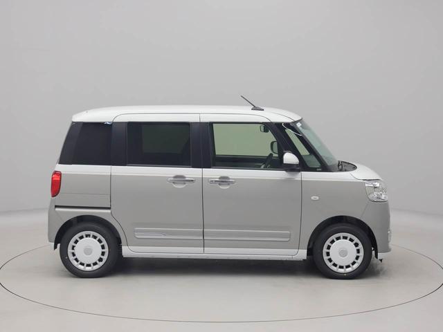 ムーヴキャンバスストライプスＧ　スマートキー　運転席・助手席シートヒーター衝突被害軽減ブレーキ　電動パーキングブレーキ　両側電動スライドドア　コーナーセンサー　車線逸脱警報　ＬＥＤヘッドライト　プッシュボタンスタート　アイドリングストップ　オートエアコン（愛知県）の中古車