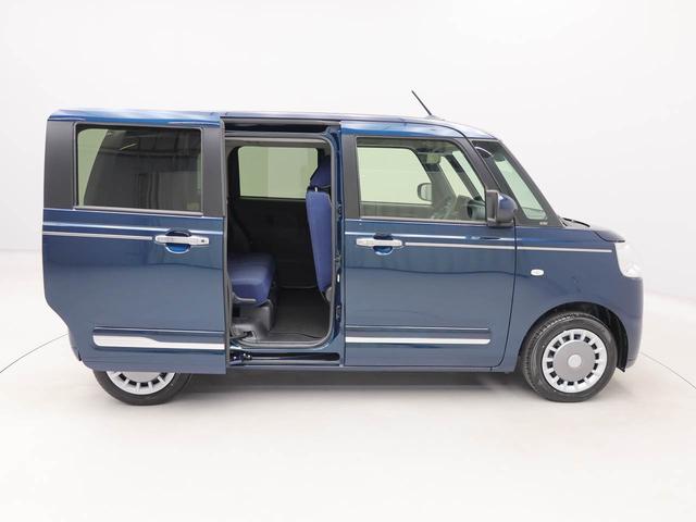 ムーヴキャンバスセオリーＧ　ｅｃｏ　ＩＤＬＥ非装着車　両側電動スライドドア衝突軽減ブレーキ　ＬＥＤヘッドライト　スマートキー　プッシュボタンスタート　電動格納ドアミラー　電動パーキングブレーキ　オートエアコン　障害物センサー　保温機能付ドリンクホルダー　バックカメラ（愛知県）の中古車
