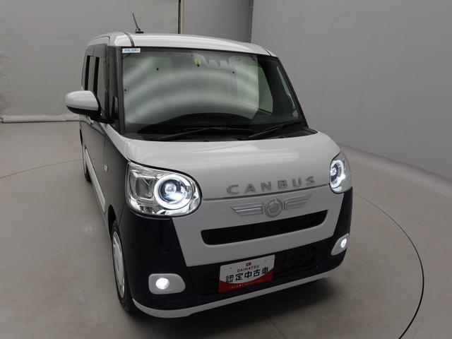 ムーヴキャンバスストライプスＧ　ｅｃｏＩＤＬＥ非装着車　ＥＴＣディスプレイオーディオ　衝突被害軽減ブレーキ　両側電動スライドドア　車線逸脱警報　エコアイドル非搭載　運転席・助手席シートヒーター　電動パーキングブレーキ　保温機能付ドリンクホルダー　ドラレコ（愛知県）の中古車