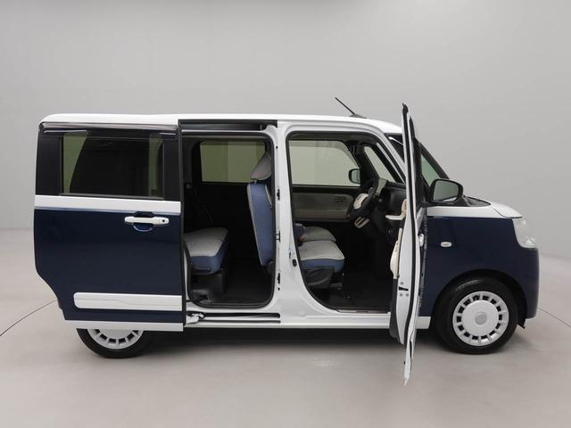 ムーヴキャンバスストライプスＧ　ｅｃｏＩＤＬＥ非装着車　ＥＴＣディスプレイオーディオ　衝突被害軽減ブレーキ　両側電動スライドドア　車線逸脱警報　エコアイドル非搭載　運転席・助手席シートヒーター　電動パーキングブレーキ　保温機能付ドリンクホルダー　ドラレコ（愛知県）の中古車