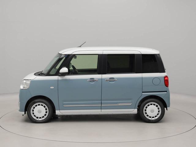 ムーヴキャンバスストライプスGワンオーナー 衝突回避支援ブレーキ 車線逸脱警報 バックカメラ 両側電動スライドドア キーフリー プッシュスタート LEDヘッドランプ アイドリングストップ エアバック ABS CVT イモビライザー(愛知県)の中古車
