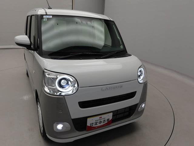 ムーヴキャンバスストライプスG 両側電動スライドドア衝突軽減ブレーキ LEDヘッドライト プッシュボタンスタート スマートキー バックカメラ 電動パーキングブレーキ オートエアコン 運転席・助手席シートヒーター 保温機能付ドリンクホルダー(愛知県)の中古車