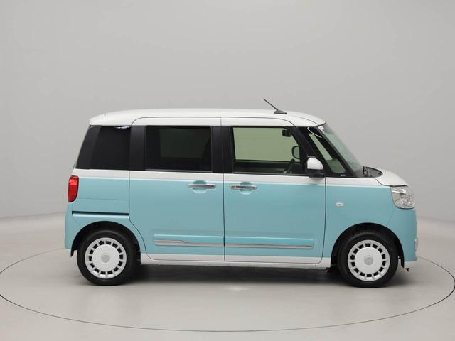 ムーヴキャンバスストライプスＧ　オーディオレス　バックカメラ　シートヒーター両側電動スライドドア　ＬＥＤヘッドライト　プッシュスタート　スマートキー　電動パーキング　コーナーセンサー　アイドリングストップ　ＡＢＳ（愛知県）の中古車