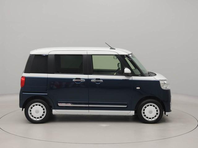 ムーヴキャンバスストライプスGターボターボ ワンオーナー 衝突回避支援ブレーキ 車線逸脱警報 バックカメラ 両側電動スライドドア キーフリー プッシュスタート LEDヘッドランプ アイドリングストップ エアバック ABS CVT イモビ(愛知県)の中古車