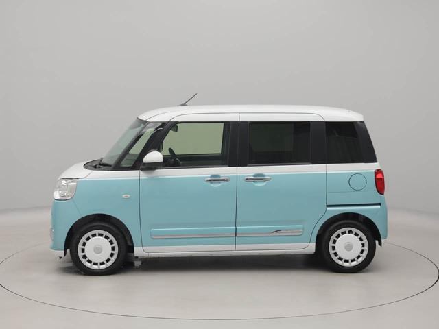 ムーヴキャンバスストライプスＧエアコン　パワステ　パワーウィンドウ　ＡＢＳ　エアバック　キーフリー　電動ドアミラー　バックカメラ　シートヒーター　電動スライドドア　ディスチャージ・ＬＥＤ（愛知県）の中古車