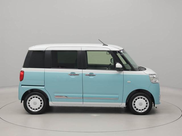ムーヴキャンバスストライプスＧエアコン　パワステ　パワーウィンドウ　ＡＢＳ　エアバック　キーフリー　電動ドアミラー　バックカメラ　シートヒーター　電動スライドドア　ディスチャージ・ＬＥＤ（愛知県）の中古車