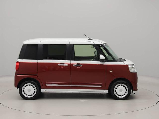 ムーヴキャンバスストライプスＧエアコン　パワステ　パワーウィンドウ　ＡＢＳ　エアバック　キーフリー電動ドアミラー　バックカメラ　シートヒーター　電動スライドドア　ディスチャージ・ＬＥＤ（愛知県）の中古車