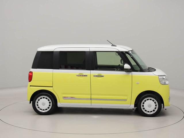 ムーヴキャンバスストライプスGワンオーナー 衝突回避支援ブレーキ 車線逸脱警報 バックカメラ 両側電動スライドドア キーフリー プッシュスタート LEDヘッドランプ アイドリングストップ エアバック ABS CVT イモビライザー(愛知県)の中古車
