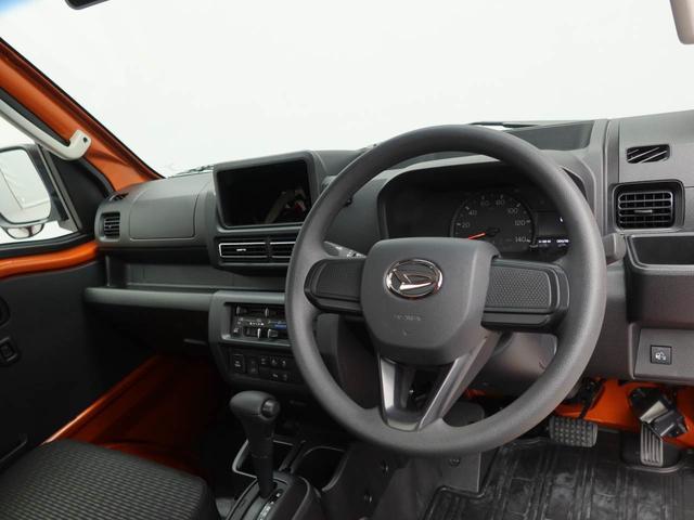 ハイゼットトラック 中古車 ＥＸＴ　電動格納ドアミラー　４ＷＤ衝突軽減ブレーキ　ＬＥＤヘッドライト　プッシュボタンスタート　スマートキー　アイドリングストップ　障害物センサー　荷台作業灯　パワーウィンドウ　パワステ　エアコン