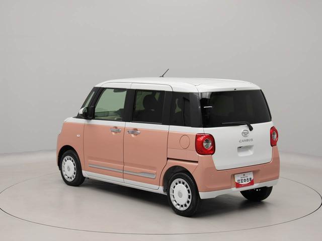 ムーヴキャンバスストライプスＧエアコン　パワステ　パワーウィンドウ　ＡＢＳ　エアバック　キーフリー　電動ドアミラー　バックカメラ　シートヒーター　電動スライドドア　ディスチャージ・ＬＥＤ（愛知県）の中古車