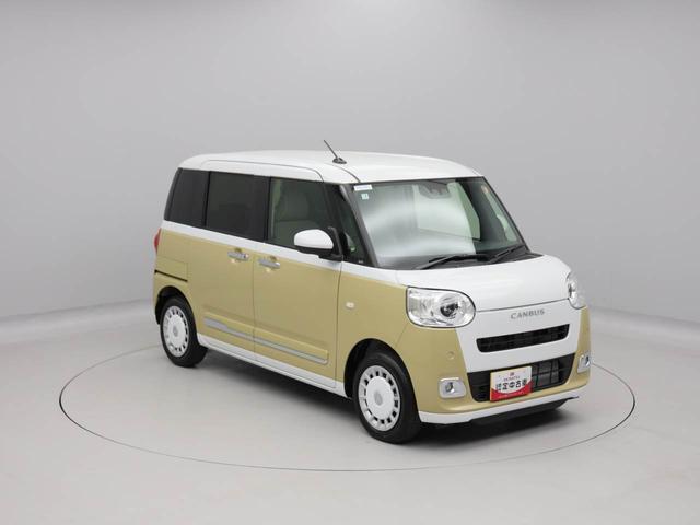 ムーヴキャンバスストライプスＧターボ　両側電動スライドドアオーディオレス　バックカメラ　ＬＥＤヘッドライト　アイドリングストップ　プッシュスタート　エアバック　ＡＢＳ　ＣＶＴ　キーフリー（愛知県）の中古車