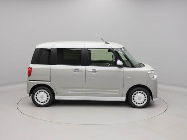 ムーヴキャンバスストライプスＧ　両側電動スライドドアプッシュスタートシステム　誤発信抑制装置　衝突回避支援ブレーキ　安全ボディ　ＬＥＤヘッドライト　スマートキー　フォグランプ　電動ミラー（愛知県）の中古車