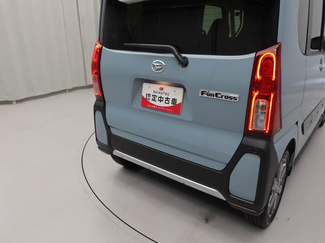 タントファンクロスターボ電動パーキングブレーキ＆オートブレーキホールド機能・運転席＆助手席シートヒーター・オートエアコン・９インチディスプレイオーディオ・バックカメラ・コーナーセンサー・両側パワースライドドア・オートエアコン（愛知県）の中古車