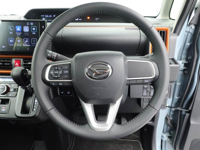 タントファンクロスターボ電動パーキングブレーキ＆オートブレーキホールド機能・運転席＆助手席シートヒーター・オートエアコン・９インチディスプレイオーディオ・バックカメラ・コーナーセンサー・両側パワースライドドア・オートエアコン（愛知県）の中古車
