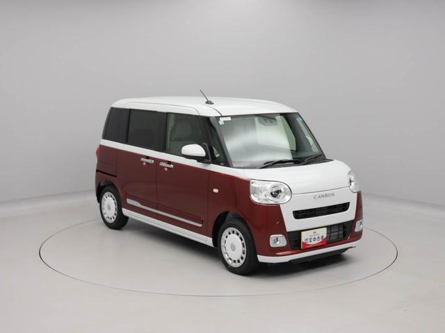 ムーヴキャンバスストライプスGターボ 両側電動スライドドアオーディオレス バックカメラ LEDヘッドライト 運転席・助手席シートヒーター アイドリングストップ プッシュスタート エアバック ABS CVT キーフリー(愛知県)の中古車