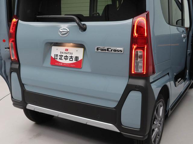 タントファンクロス 両側電動スライドドアオーディオレス LEDヘッドライト アイドリングストップ プッシュボタンスタート 運転席・助手席シートヒーター 電動パーキング バックカメラ アルミホイールエアバック ABS CVT キーフリー(愛知県)の中古車