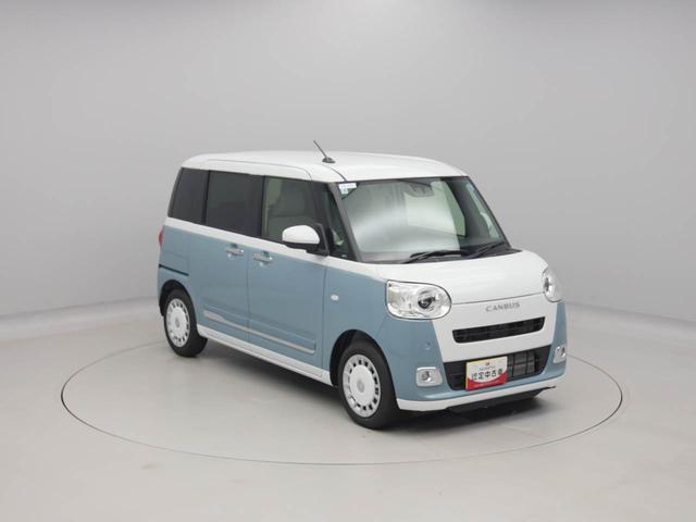 ムーヴキャンバスストライプスＧターボターボ車　ＬＥＤヘッドライト　両側電動スライドドア　キーフリー　シートヒーター　スマートアシスト　衝突回避支援ブレーキ（愛知県）の中古車