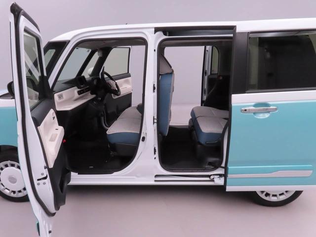 ムーヴキャンバスストライプスG 両側電動スライドドアオーディオレス バックカメラ LEDヘッドライト 運転席・助手席シートヒーター アイドリングストップ プッシュスタート エアバック ABS CVT キーフリー(愛知県)の中古車