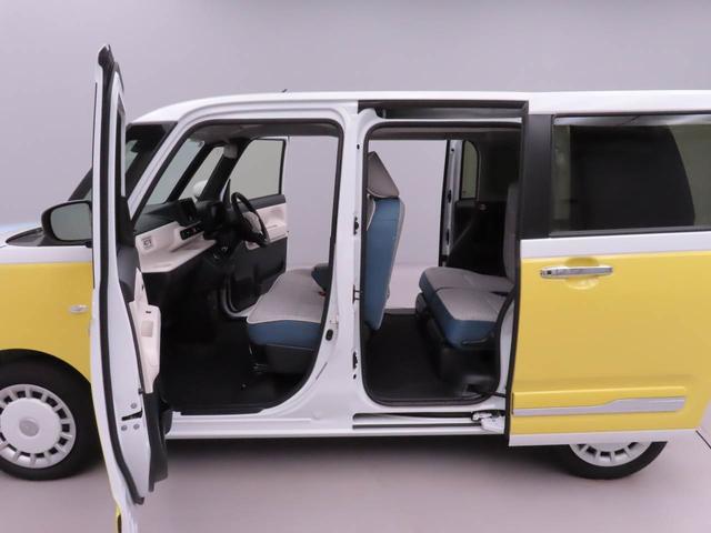 ムーヴキャンバスストライプスＧ　両側電動スライドドアオーディオレス　バックカメラ　ＬＥＤヘッドライト　運転席・助手席シートヒーター　アイドリングストップ　プッシュスタート　エアバック　ＡＢＳ　ＣＶＴ　キーフリー（愛知県）の中古車