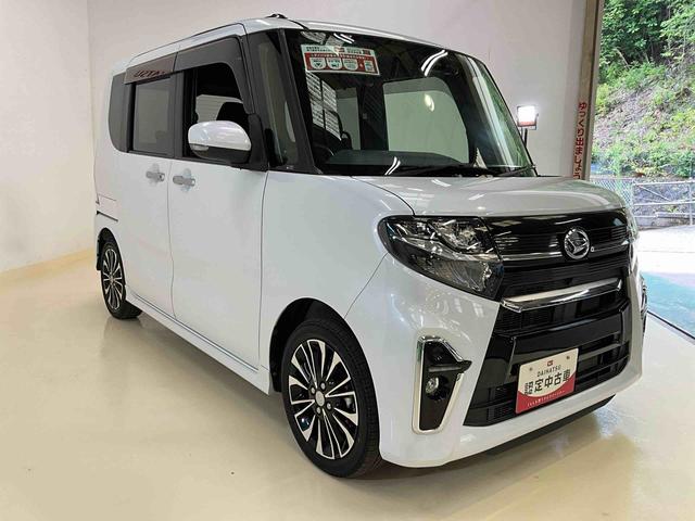 タントカスタムＲＳワンオーナー　衝突軽減ブレーキ　認定中古車　ナビ　ドラレコ　バックモニター　両側電動スライドドア　ターボ　プッシュボタンスタート　オートライト　ＬＥＤヘッドライト（京都府）の中古車