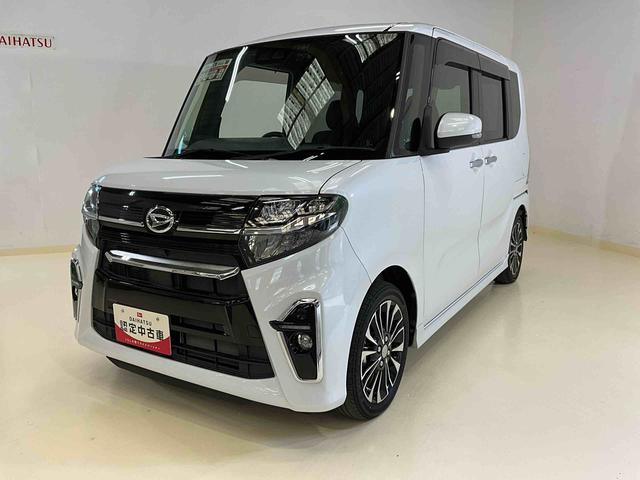 タントカスタムＲＳワンオーナー　衝突軽減ブレーキ　認定中古車　ナビ　ドラレコ　バックモニター　両側電動スライドドア　ターボ　プッシュボタンスタート　オートライト　ＬＥＤヘッドライト（京都府）の中古車