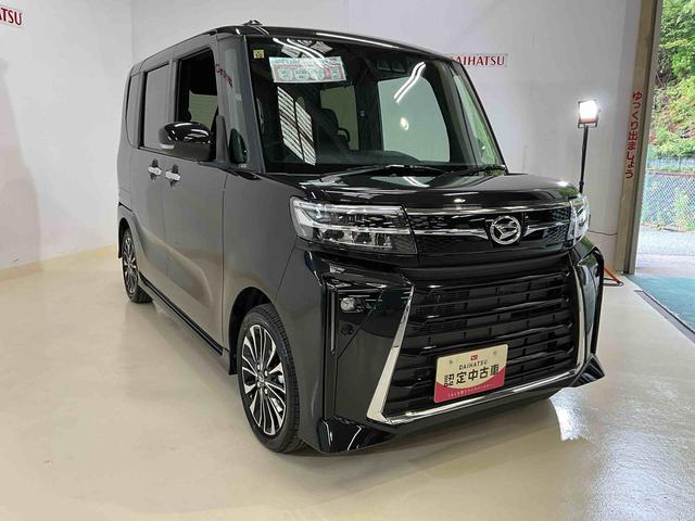 タントカスタムＲＳワンオーナー　衝突軽減ブレーキ　認定中古車　電動パーキングブレーキ　オートブレーキホールド機能　両側電動スライドドア　運転席助手席シートヒーター　オーディオレス車（京都府）の中古車