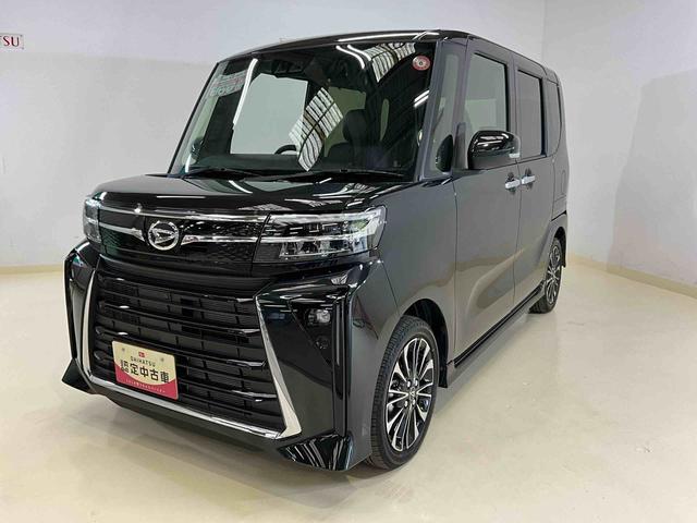 タントカスタムＲＳワンオーナー　衝突軽減ブレーキ　認定中古車　電動パーキングブレーキ　オートブレーキホールド機能　両側電動スライドドア　運転席助手席シートヒーター　オーディオレス車（京都府）の中古車