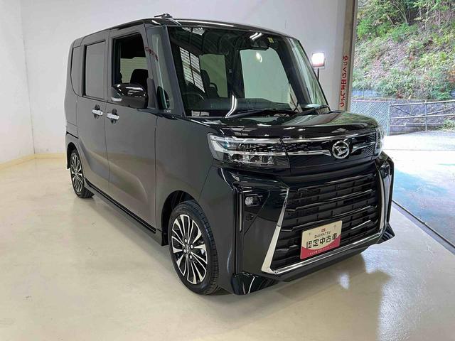 タントカスタムＲＳダイハツ認定中古車　予防安全機能スマートアシスト搭載　アイドリングストップ　キーフリーキー　両側電動スライドドア　電動格納ミラー（京都府）の中古車