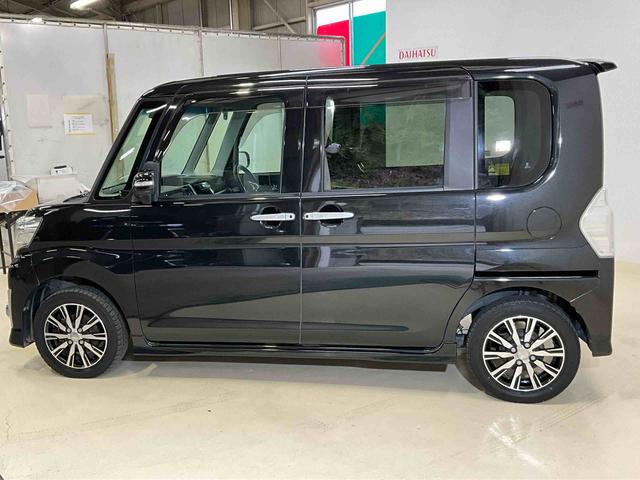 タントカスタムＸ　トップエディションＳＡIIワンオーナー　衝突軽減ブレーキ　認定中古車　ナビ　キーレスエントリー　プッシュボタンスタート　オートライト　ＬＥＤヘッドライト　ＥＴＣ　左側電動スライドドア（京都府）の中古車