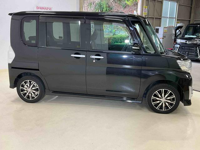 タントカスタムＸ　トップエディションＳＡIIワンオーナー　衝突軽減ブレーキ　認定中古車　ナビ　キーレスエントリー　プッシュボタンスタート　オートライト　ＬＥＤヘッドライト　ＥＴＣ　左側電動スライドドア（京都府）の中古車