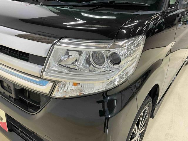 タントカスタムＸ　トップエディションＳＡIIワンオーナー　衝突軽減ブレーキ　認定中古車　ナビ　キーレスエントリー　プッシュボタンスタート　オートライト　ＬＥＤヘッドライト　ＥＴＣ　左側電動スライドドア（京都府）の中古車