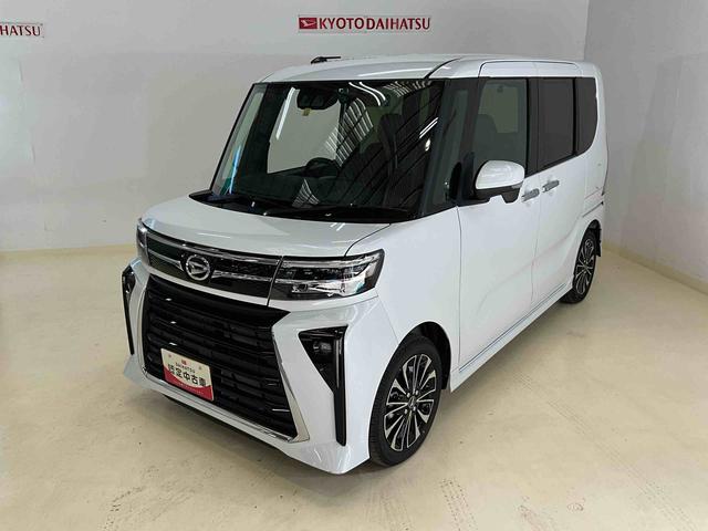 タントカスタムＲＳワンオーナー　衝突軽減ブレーキ　認定中古車　ナビ　ドラレコ　ＥＴＣ　パノラマモニター　両側電動スライドドア　クルーズコントロール　運転席助手席シートヒーター　ターボ（京都府）の中古車