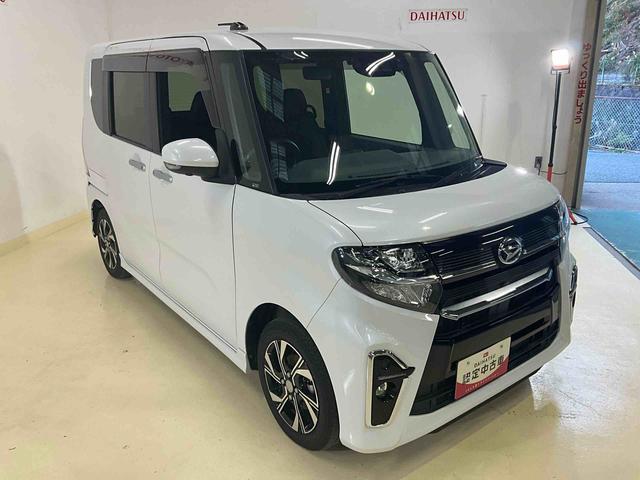 タントカスタムＸセレクションワンオーナー　衝突軽減ブレーキ　認定中古車　ナビ　ドラレコ　ＥＴＣ　運転席助手席シートヒーター　両側電動スライドドア　プッシュボタンスタート　パノラマモニター（京都府）の中古車