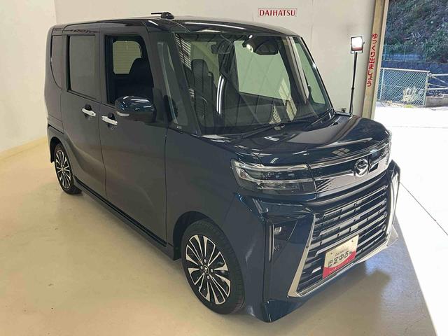 タントカスタムＲＳワンオーナー衝突軽減ブレーキ　認定中古車　ナビ　ドラレコ　ＥＴＣ　全周囲モニター　両側電動スライドドア　運転席助手席シートヒーター　電動パーキングブレーキ　オートブレーキホールド　クルーズコントロール（京都府）の中古車