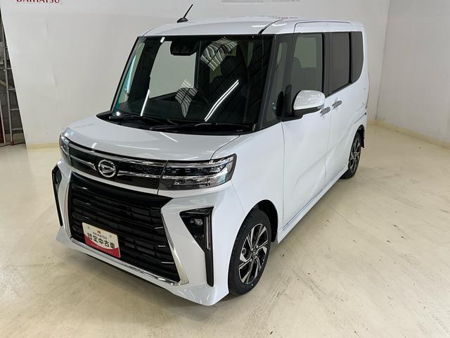 タントカスタムＸワンオーナー　衝突軽減ブレーキ　認定中古車　運転席助手席シートヒーター　両側電動スライドドア　電動パーキングブレーキ　オートブレーキホールド機能　オーディオレス車（京都府）の中古車