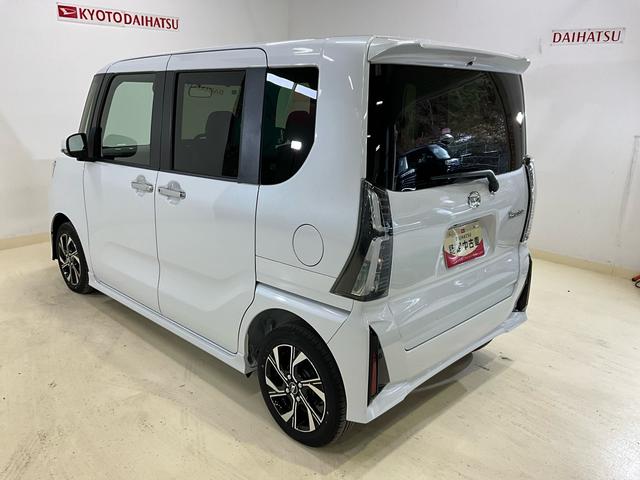 タントカスタムＸオーディオレス　バックカメラ　両側電動スライドドア　運転席助手席シートヒーター　プッシュスタート　キーフリーシステム　電動パーキングブレーキ（京都府）の中古車