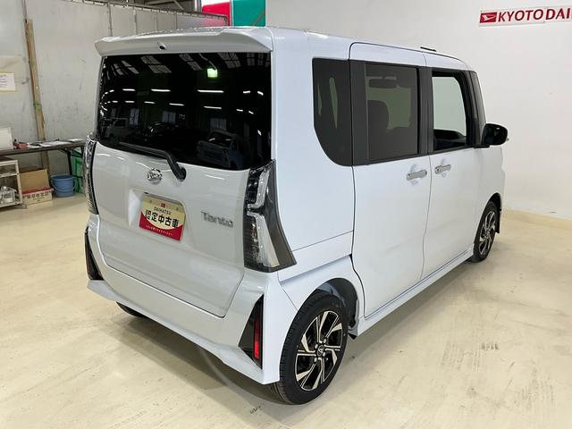 タントカスタムＸオーディオレス　バックカメラ　両側電動スライドドア　運転席助手席シートヒーター　プッシュスタート　キーフリーシステム　電動パーキングブレーキ（京都府）の中古車