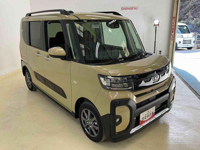 タントファンクロスワンオーナー　衝突軽減ブレーキ　認定中古車　電動パーキングブレーキ　オートブレーキホールド機能　両側電動スライドドア　運転席助手席シートヒーター　オーディオレス車（京都府）の中古車