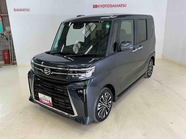 タントカスタムＲＳワンオーナー　衝突軽減ブレーキ　認定中古車　両側電動スライドドア　電動パーキングブレーキ　オートブレーキホールド機能　運転席助手席シートヒーター　オーディオレス車（京都府）の中古車