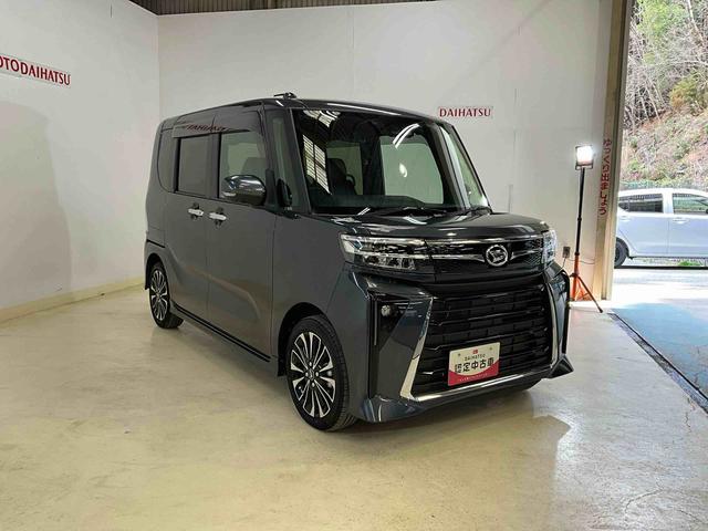 タントカスタムＲＳ　ターボ　スマートアシスト　２ＷＤ　ＣＶＴナビ　フルセグチューナー　ブルートゥース対応　パノラマモニター　ドライブレコーダー　ＥＴＣ　ターボ　スマートアシスト　プッシュボタ　ンエンジンスタート　両側リヤパワースライドドア　ＬＥＤヘッドライト（京都府）の中古車