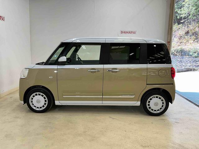 ムーヴキャンバスストライプスＧターボオーディオレス　バックカメラ　両側電動スライドドア　運転席助手席シートヒーター　ＬＥＤヘッドライト　ＬＥＤフォグランプ　オートライト　オートハイビーム　アダプティブドライビングビーム　スマートアシスト（京都府）の中古車