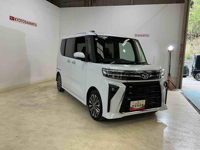タントカスタムＲＳシャイニングホワイトパール　　ディスプレイオーディオ　　マット付き車　　車内目立った傷なし　　スマートアシスト　　ＬＥＤヘッドランプ（京都府）の中古車