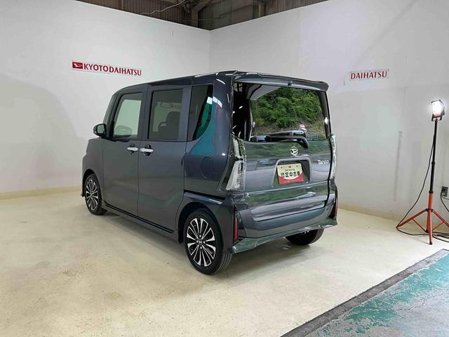 タントカスタムＲＳダイハツ認定中古車　予防安全機能スマートアシスト搭載　アイドリングストップ　オートマチックハイビーム　オートライト　ＬＥＤヘッドライト　電動格納ミラー　キーフリーキー　バックモニター　シートヒーター（京都府）の中古車